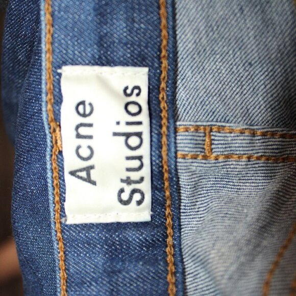 Acne Studios Pin Raw Reform High Rise Skinny Size 25 - Picture 3 of 5